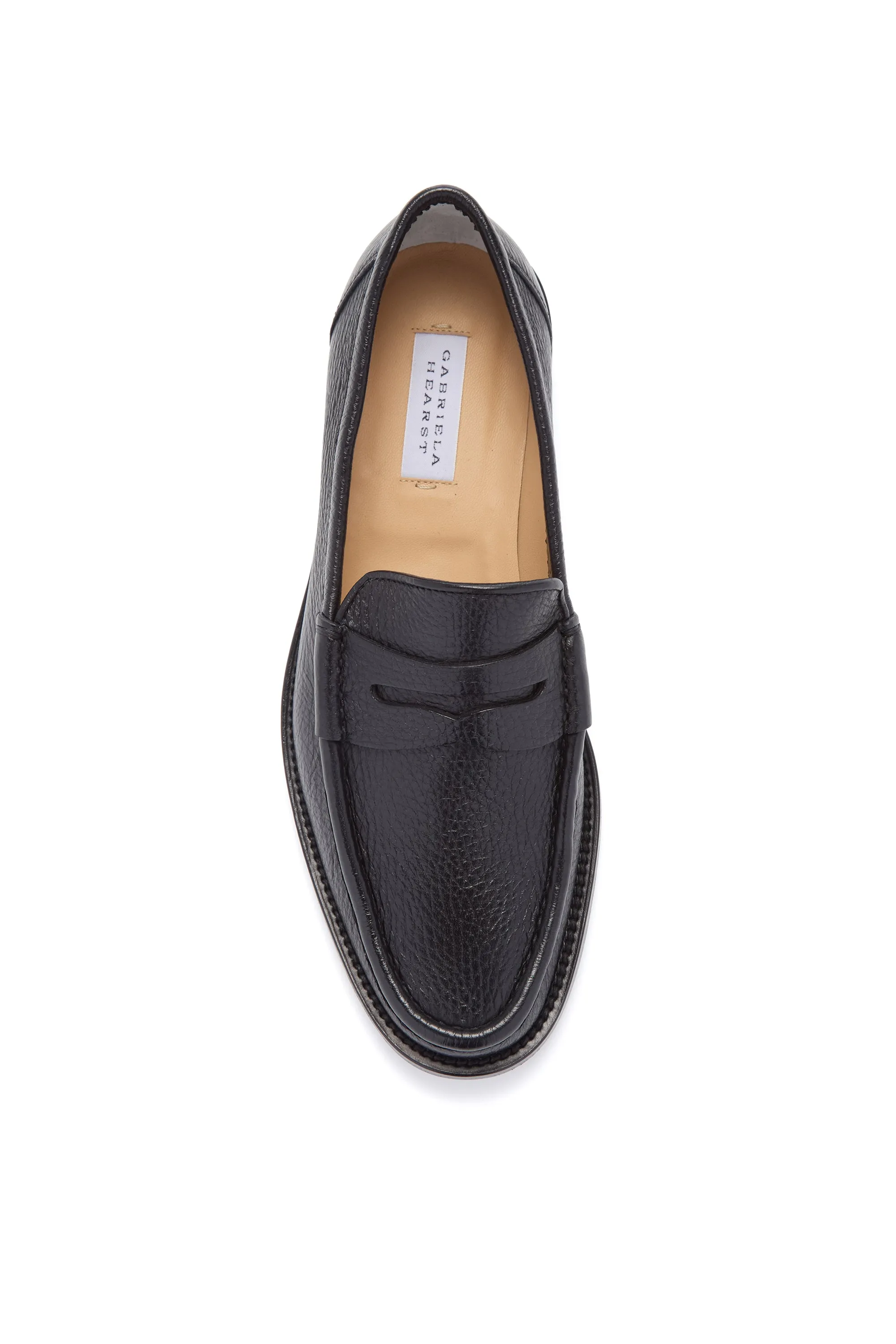 Pierre Loafer in Black Textured Leather Park Path Versatile Style