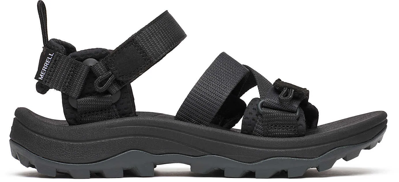 High Altitude Trekking Trail Activity Merrell Speed Fusion Sport RMX Womens Sandals - Black