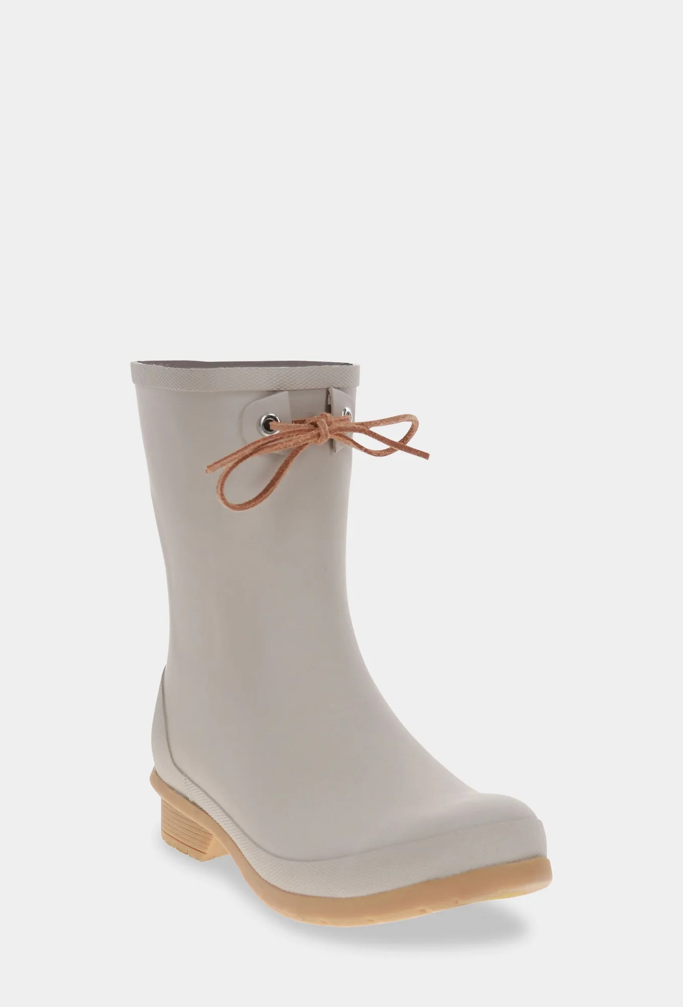 Water Resistance Outdoor Walking Essentials TIE MID RAIN BOOT - SAND