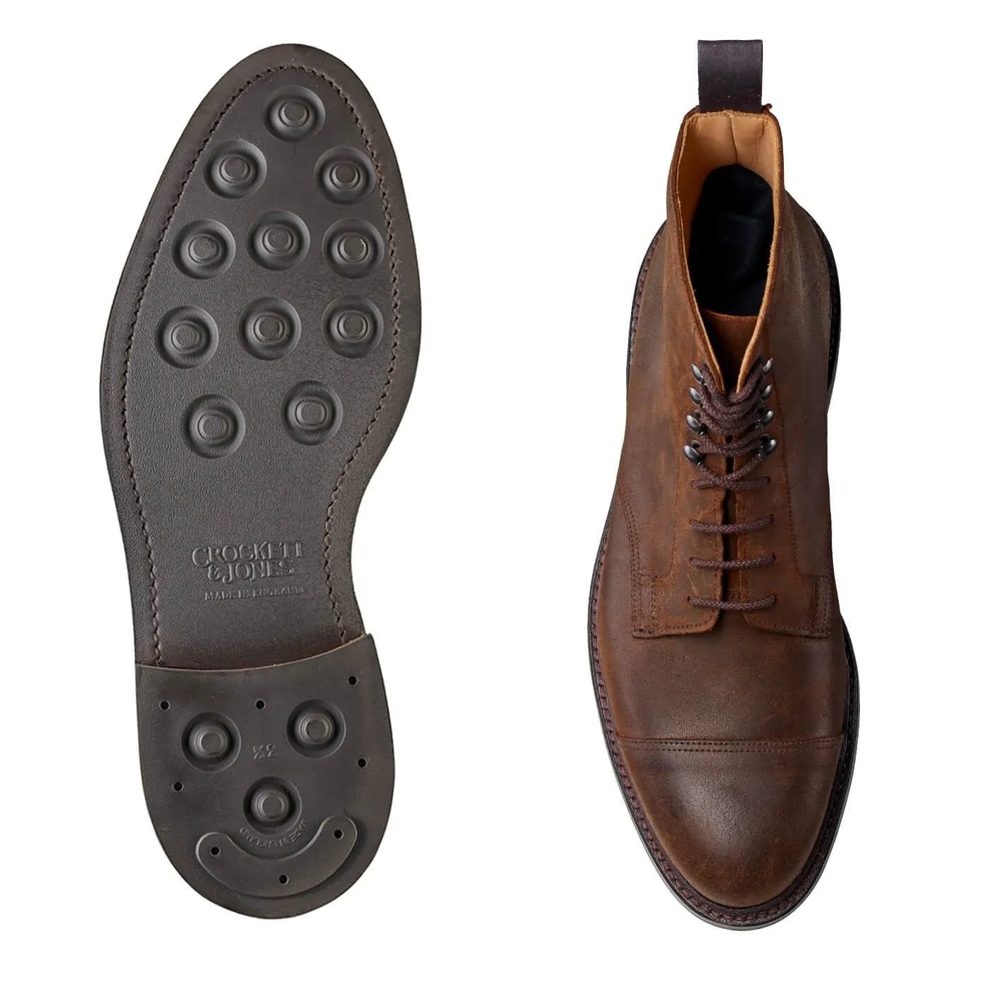 Coniston Dark Brown Rough-Out Suede Tidy Style
