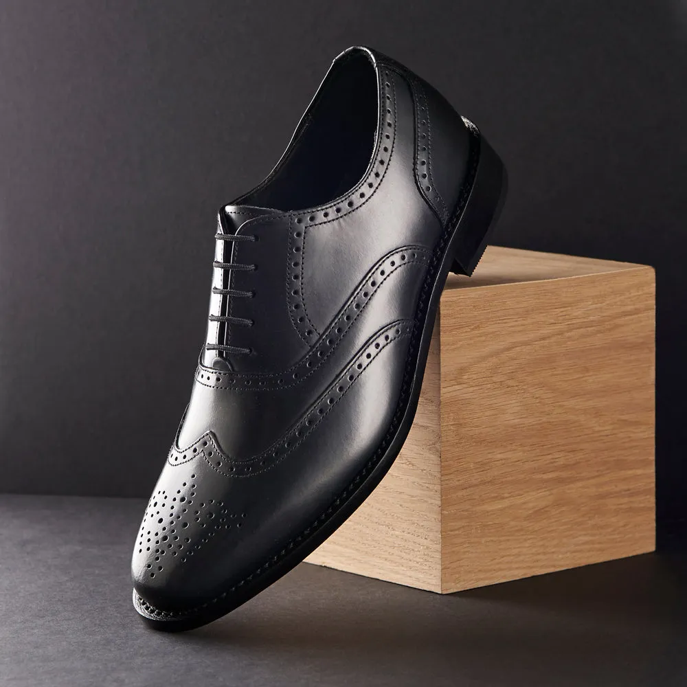 Cheltenham Brogue - Black Easy Walking