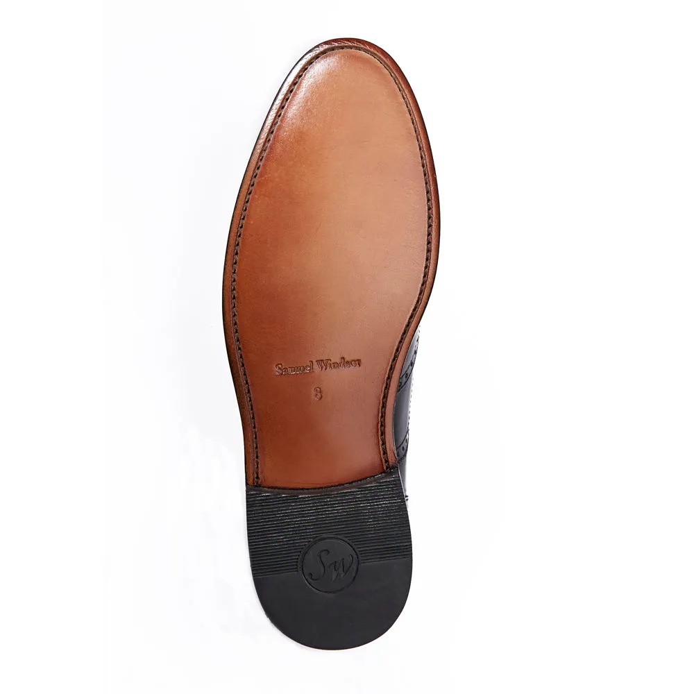 Sharp Comfort Urban Fashion Cheltenham Brogue - Black