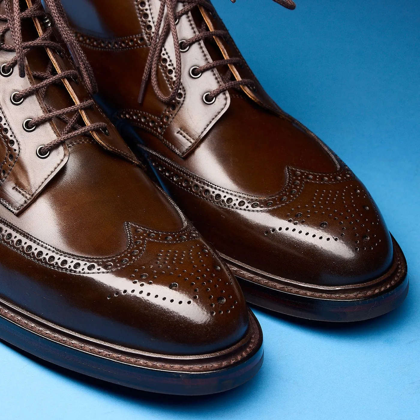 Lindrick 2 Dark Brown Cordovan Sleek Edge