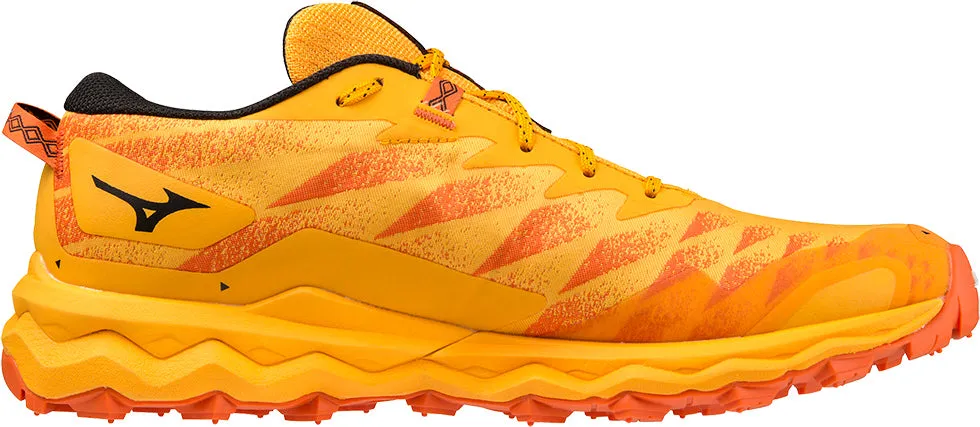 Mizuno Wave Daichi GORE-TEX Mens Trail Running Shoes - Orange Treads are optimized for multi-directional agility Foot Comfort
