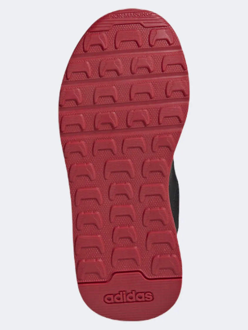 Adidas Tensaur Switch Cf Ps-Boys Sportswear Shoes Black/White/Scarlet Street Run Elastic Sling