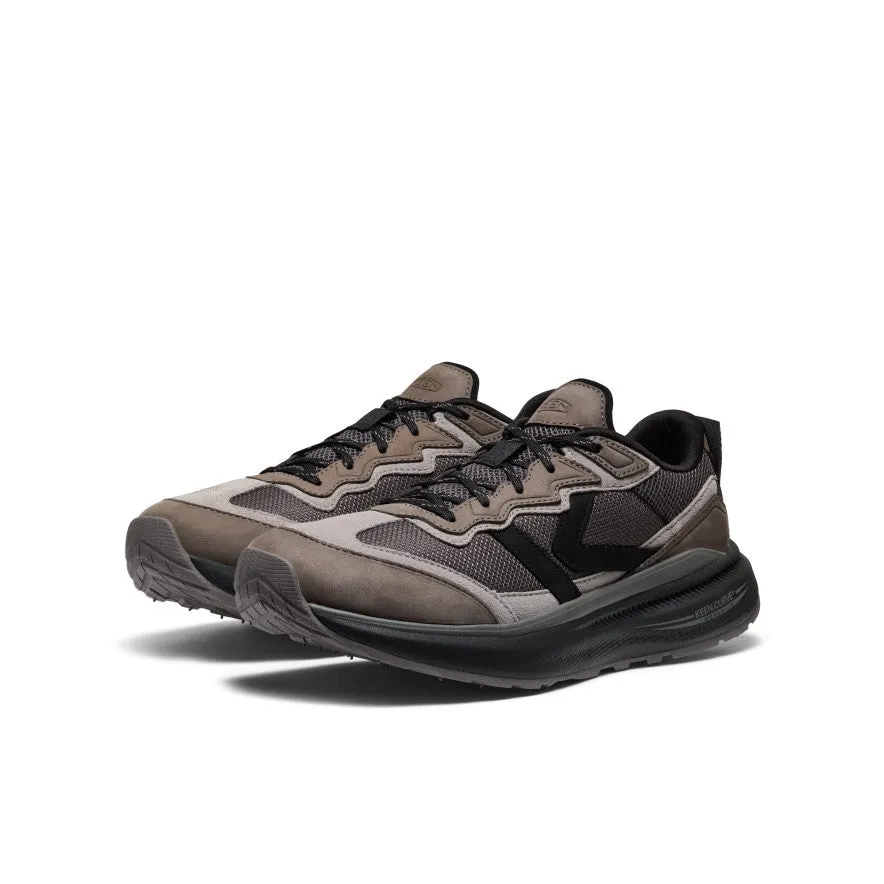 Men's WK500 Leather Walking Shoe  |  Steel Grey/Black Soft Cushioning