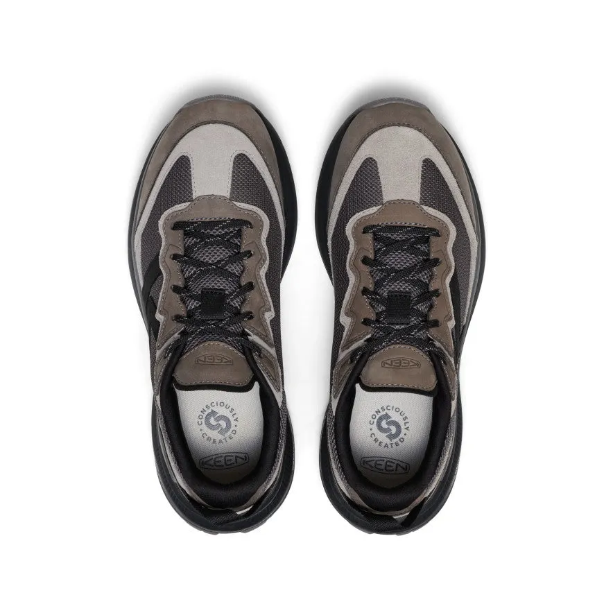 Night Out Men's WK500 Leather Walking Shoe  |  Steel Grey/Black