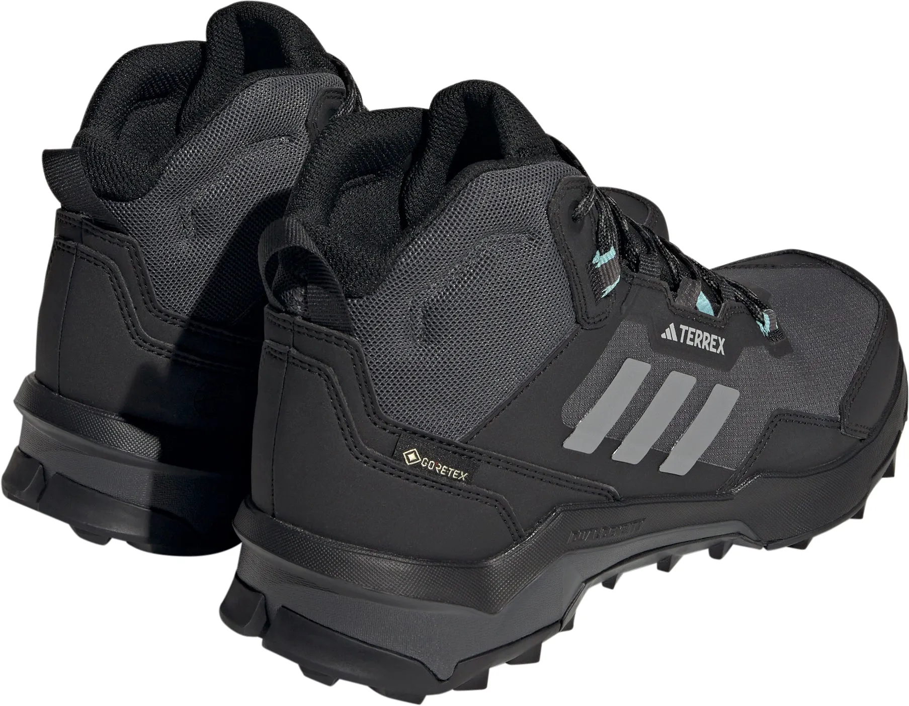 Durable Hiking Fit Performance Trekking adidas Terrex AX4 MID GORE-TEX Womens Walking Shoes - Black