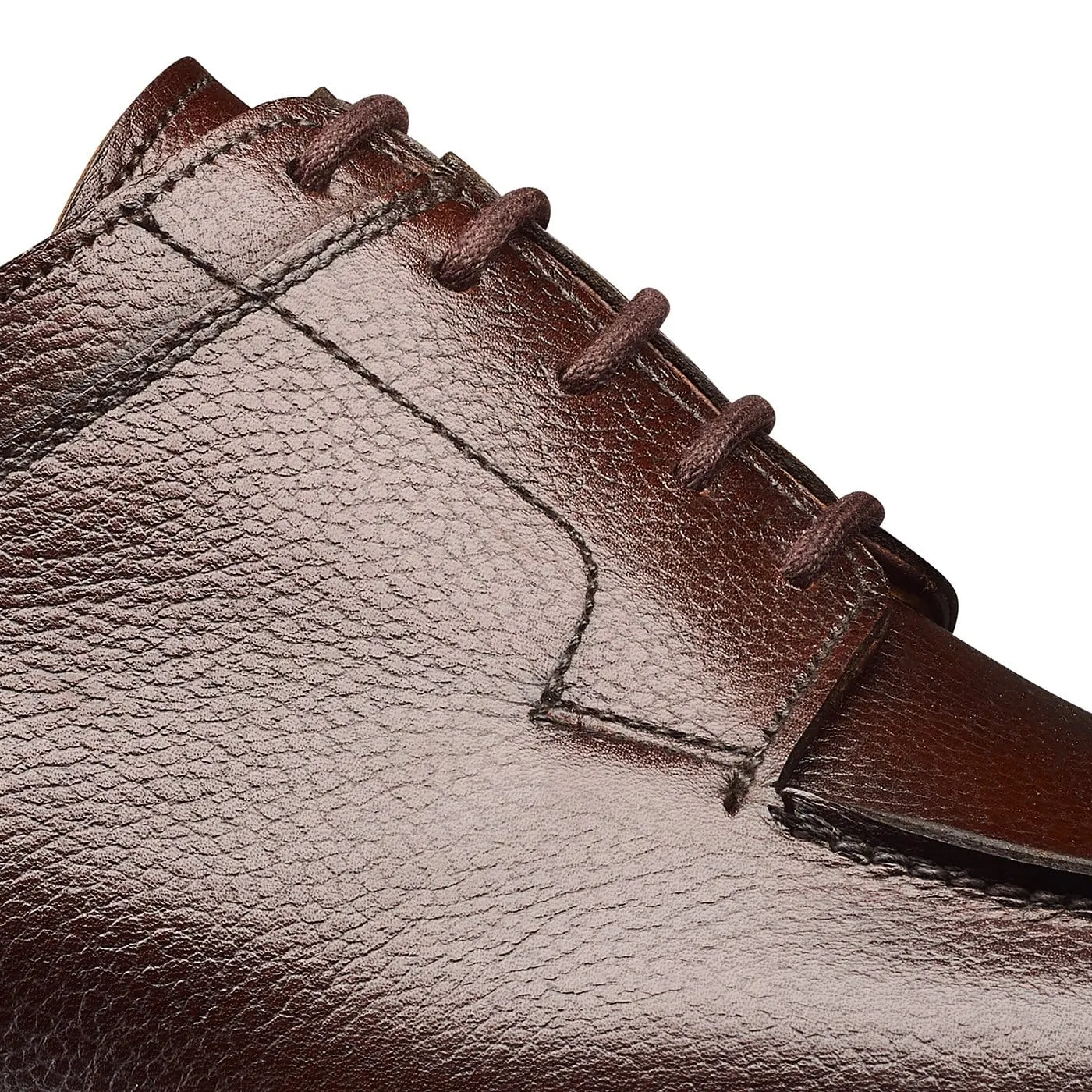 Hardwick Dark Brown Pebble Grain Classic Sharp Edge
