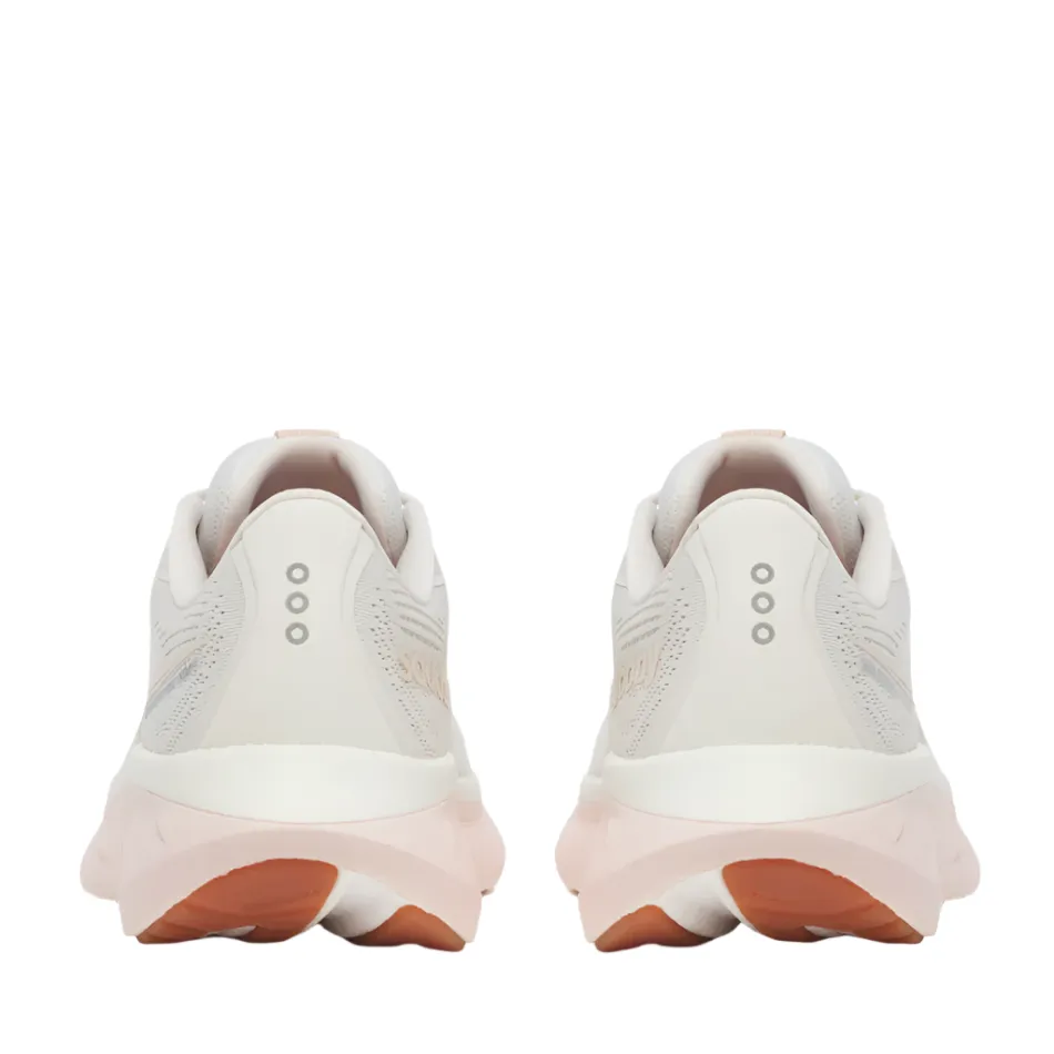Saucony Women's Ride 18 Running Shoes in Quartz/Peony - Online Exclusive buckle closure shoes left - foot