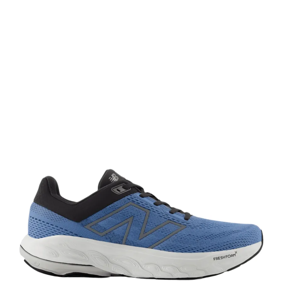 New Balance Men's 860 V14  Running Shoes in Blue Laguna/Black Cement/Grey Matter SS25 Outdoor Flexibility shock - absorbing insole shoes