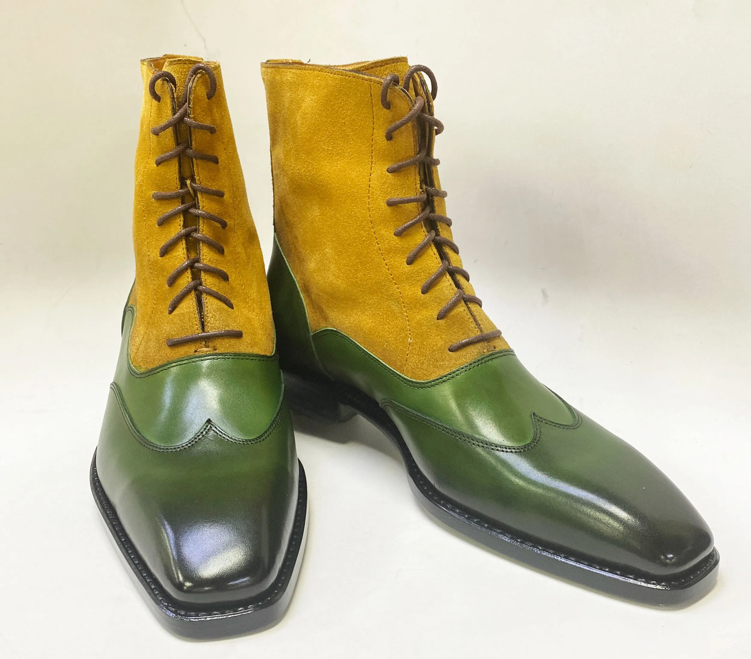 Style: 2508-2317H-Green/Tan mud proof Track Run