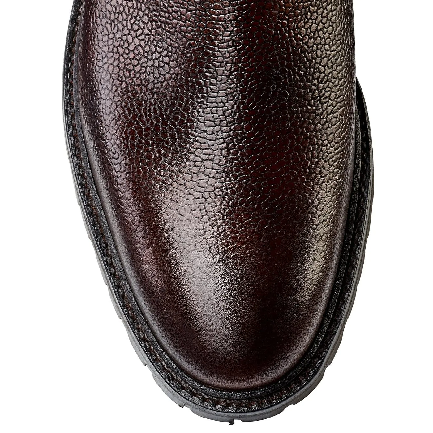 Chelsea 11 Dark Brown Scotch Grain Pointed Toe Flexible Fit