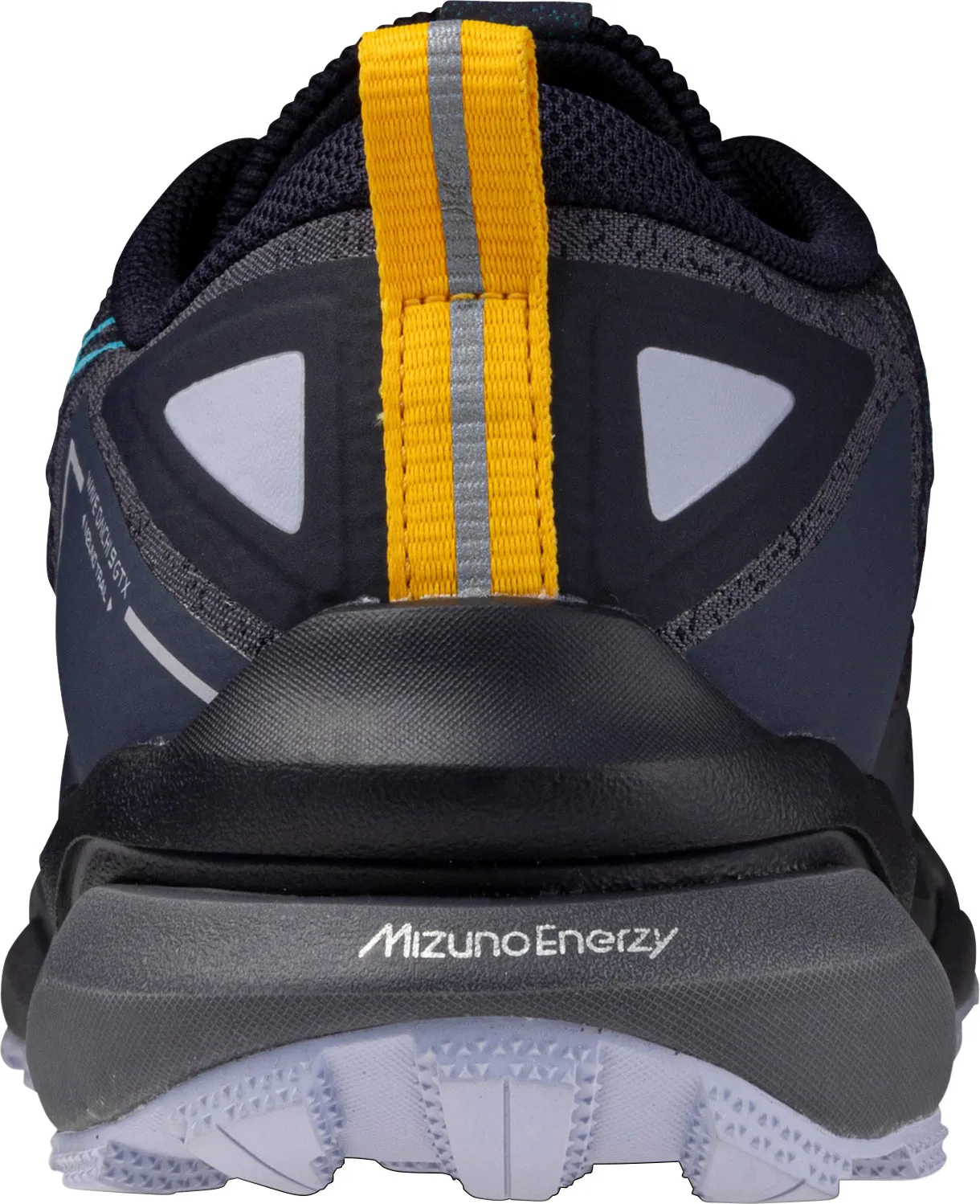 Controlled Steps Light frame Mizuno Wave Daichi 9 GORE-TEX Mens Trail Running Shoes - Blue
