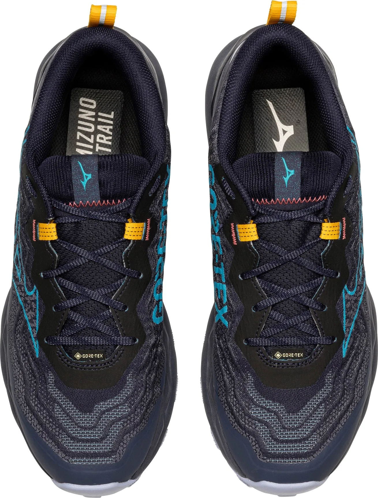 Sturdy Cushion Technology Mizuno Wave Daichi 9 GORE-TEX Mens Trail Running Shoes - Blue