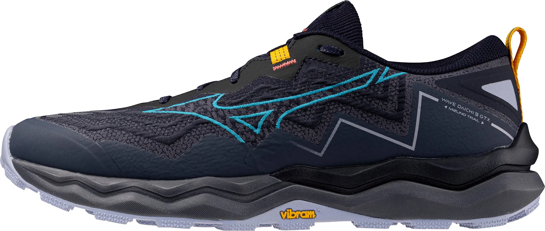 Mizuno Wave Daichi 9 GORE-TEX Mens Trail Running Shoes - Blue Rapid Moves Anatomical design supports natural foot alignment