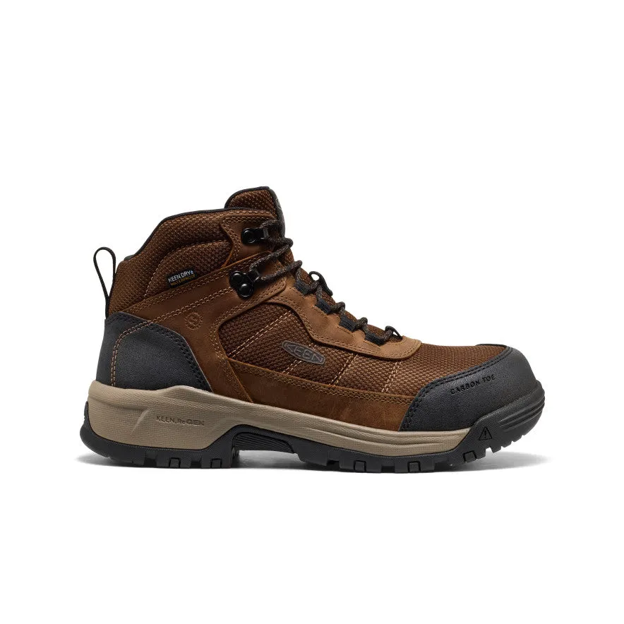 Quiet Step Men's Skokie Waterproof Work Boot (Carbon Toe)  |  Dark Earth/Black