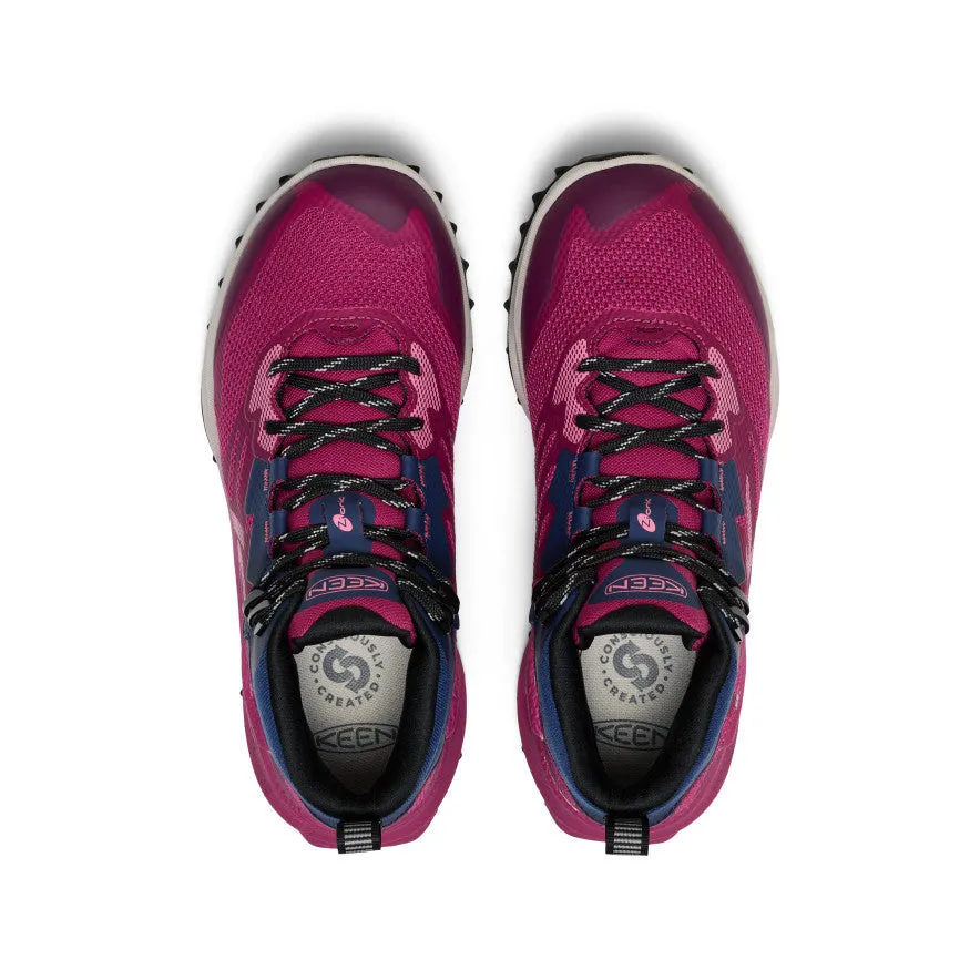 Women's Zionic NXT Waterproof Hiking Boot  |  Beaujolais/Pink Lemonade Compact Form