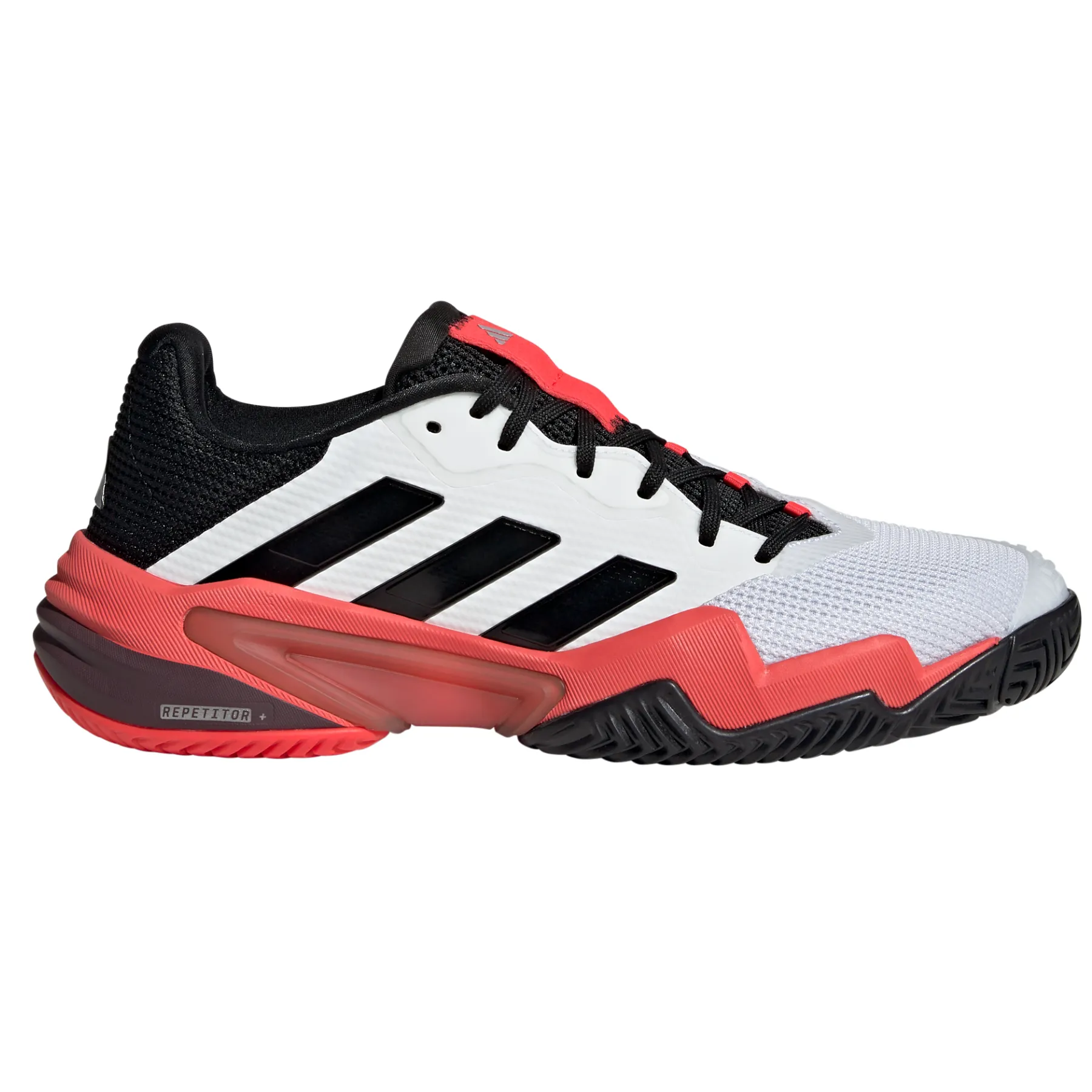 Adidas Barricade 13 Mens Tennis Shoes - Cloud White/Core Black/Lucid Red High Intensity
