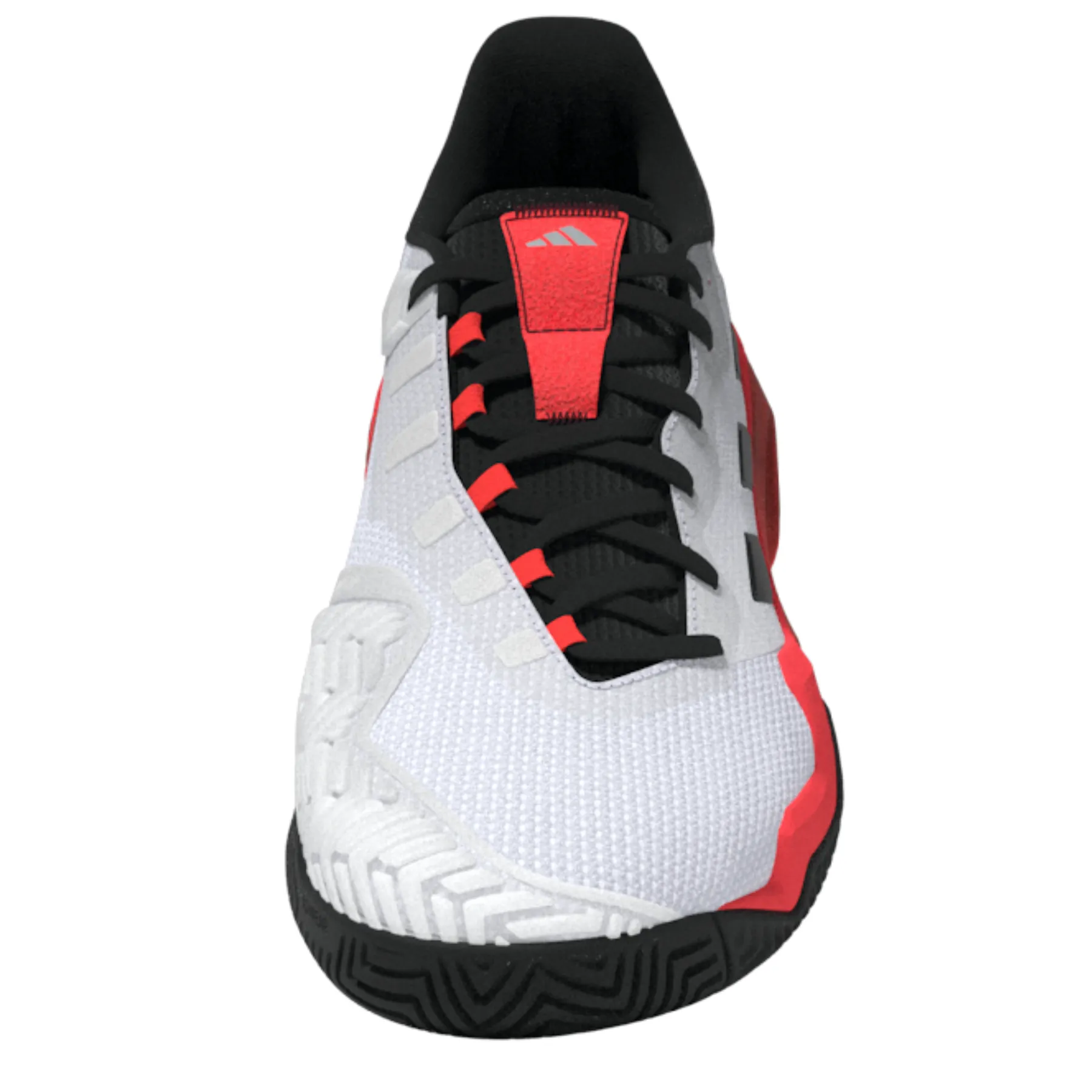 Adidas Barricade 13 Mens Tennis Shoes - Cloud White/Core Black/Lucid Red Functional Fit
