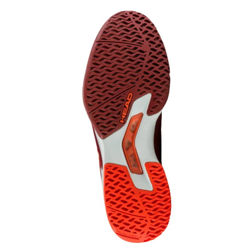 Head Sprint Pro 3.5 Men Tennis Shoes - Dark Red/Orange Agile Step Comfortable fit