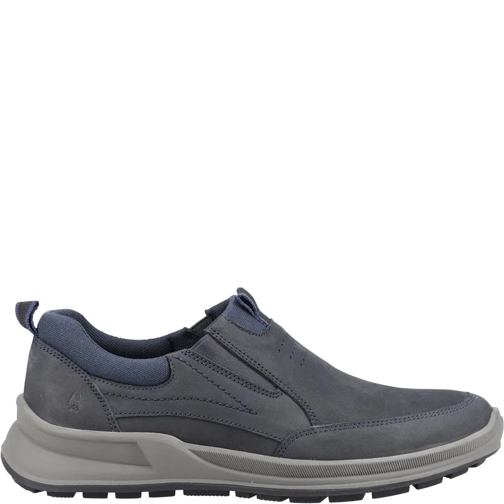Navy Arthur Slip On Shoes durable soles
