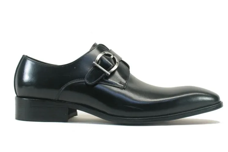 Calfskin Monkstrap Black True Fit