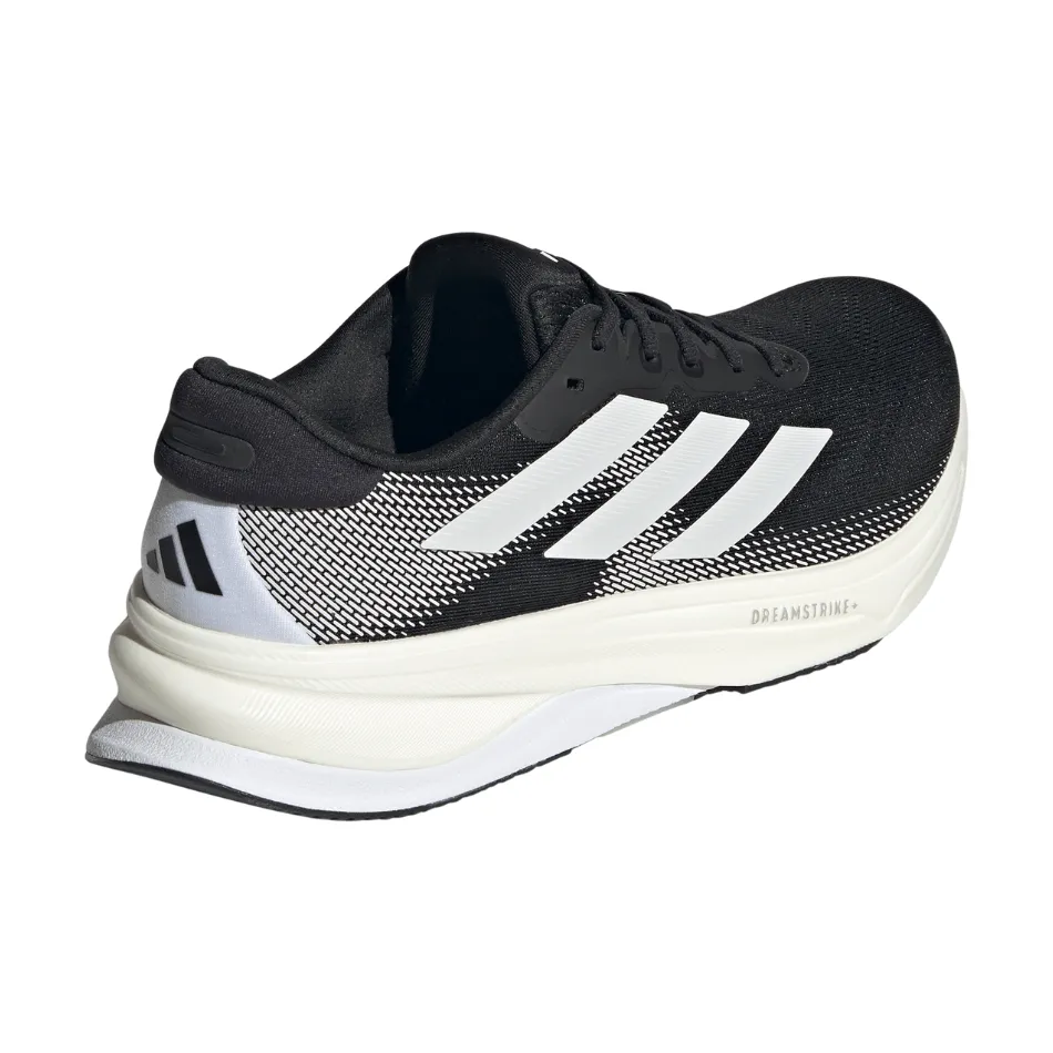Adidas Men's Supernova Solution 2 Running Shoes in Core Black/Cloud White/Core Black SS25 standard - width running gear