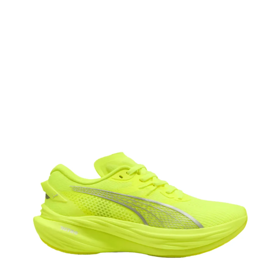 Lightweight Shoes sustainable - feature shoes Puma Women's Deviate NITRO 3 Running Shoes in Yellow Alert/PUMA Silver SS25