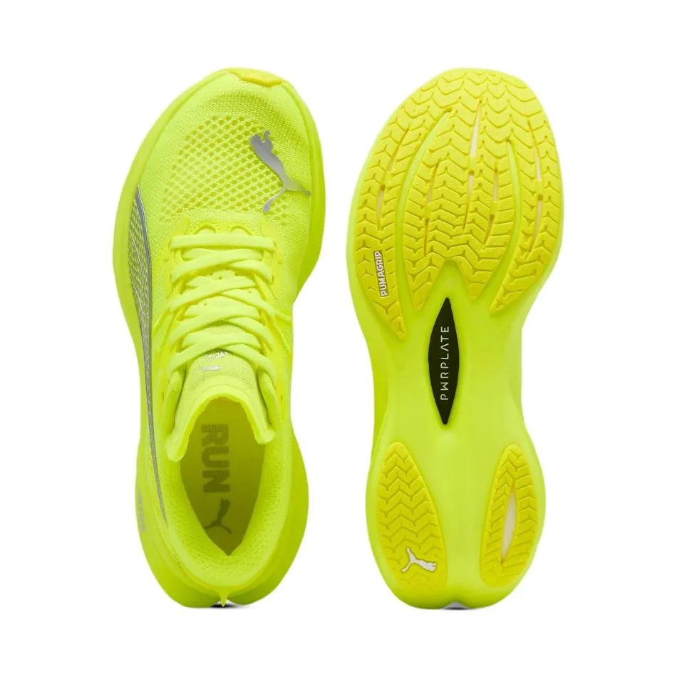 Puma Women's Deviate NITRO 3 Running Shoes in Yellow Alert/PUMA Silver SS25 Maximum Flex temperate - climate shoes
