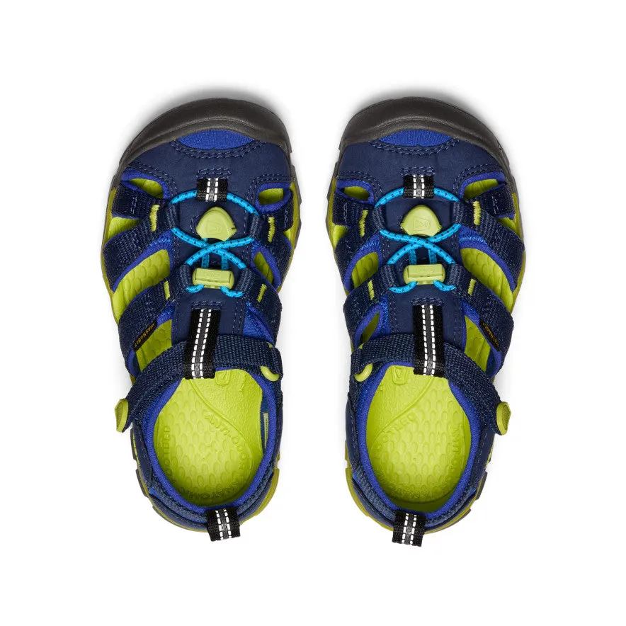 Comfort Slope Little Kids' Seacamp II CNX  |  Naval Academy/Chartreuse
