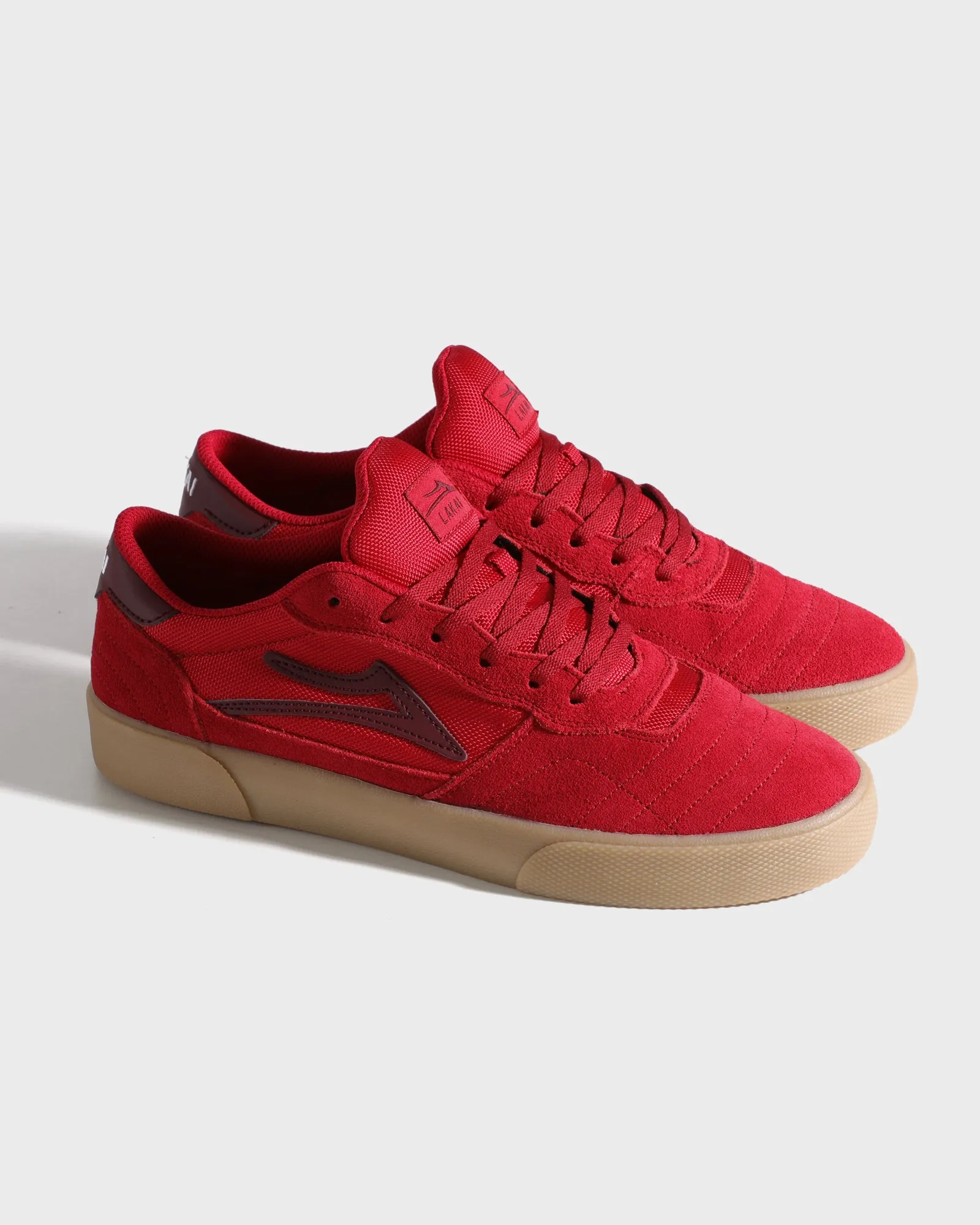 Japan Neat Cambridge - Red/Burgundy Suede