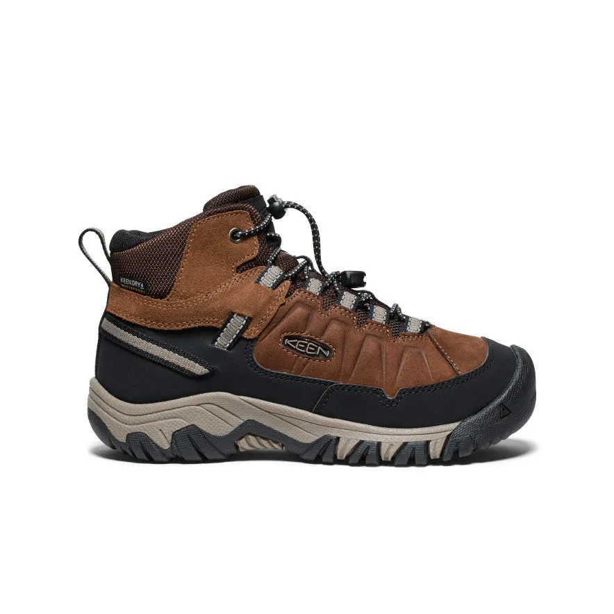 Big Kids' Targhee IV Waterproof Hiking Boot  |  Bison/Brindle Impact protection