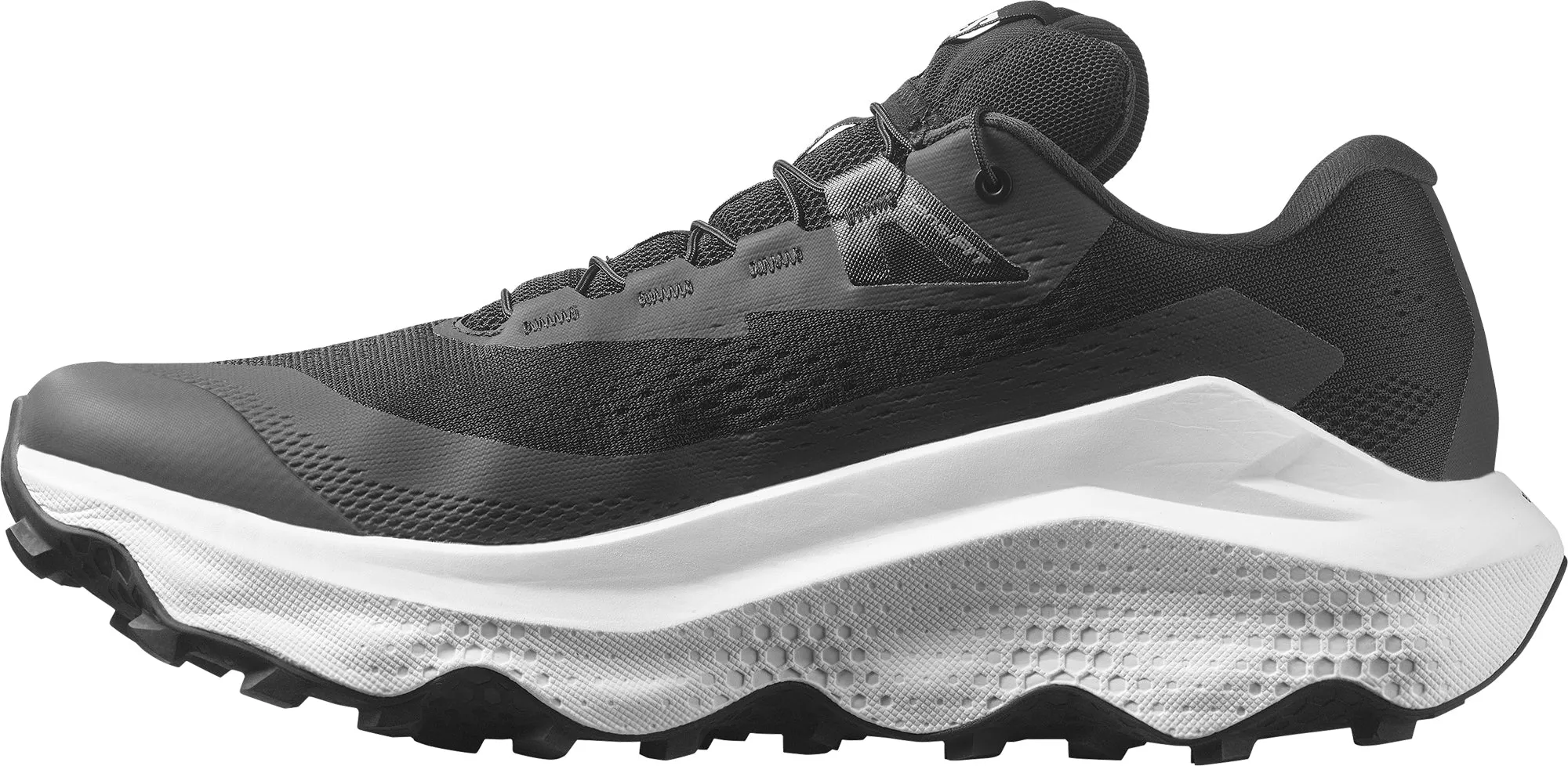 Salomon Ultra Glide 3 Mens Trail Running Shoes - Black Shock zones are mapped for key impact points Outsole composition resists high-friction wear