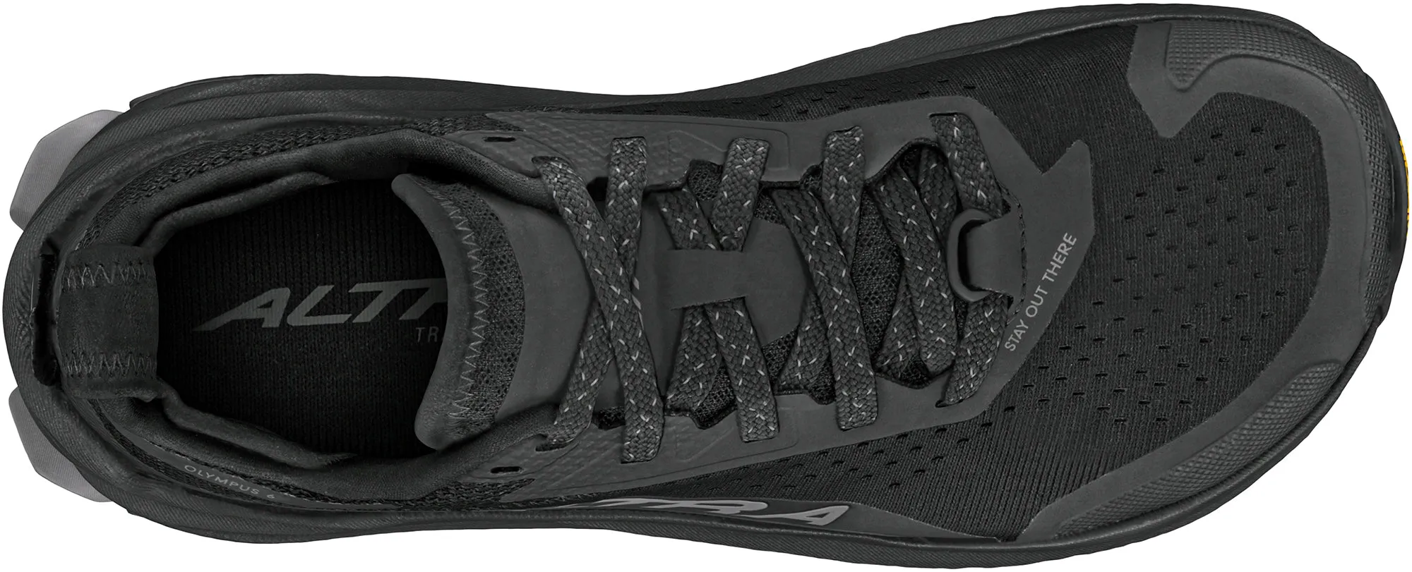 Crafted to encourage a natural range of motion Altra Olympus 6 Womens Trail Running Shoes - Black