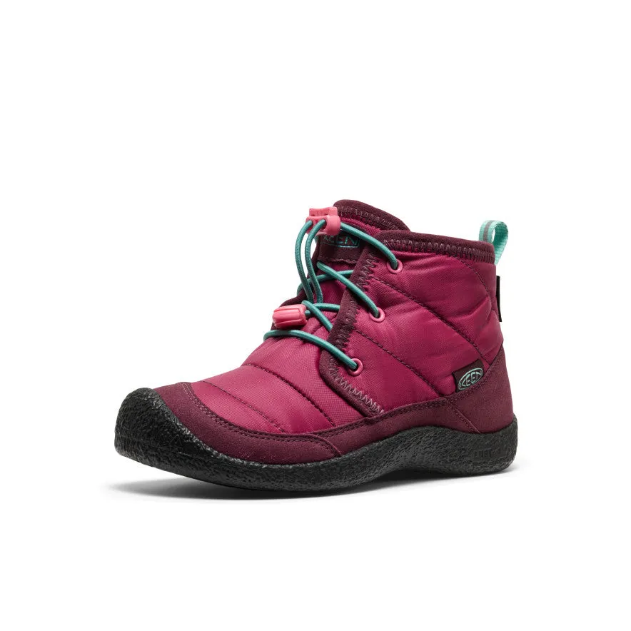 Big Kids' Howser II Waterproof Chukka  |  Beaujolais/Pool Blue Work