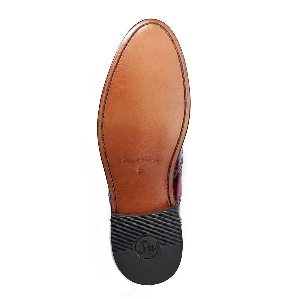 Smart Leather Fit Cheltenham Brogue - Oxblood
