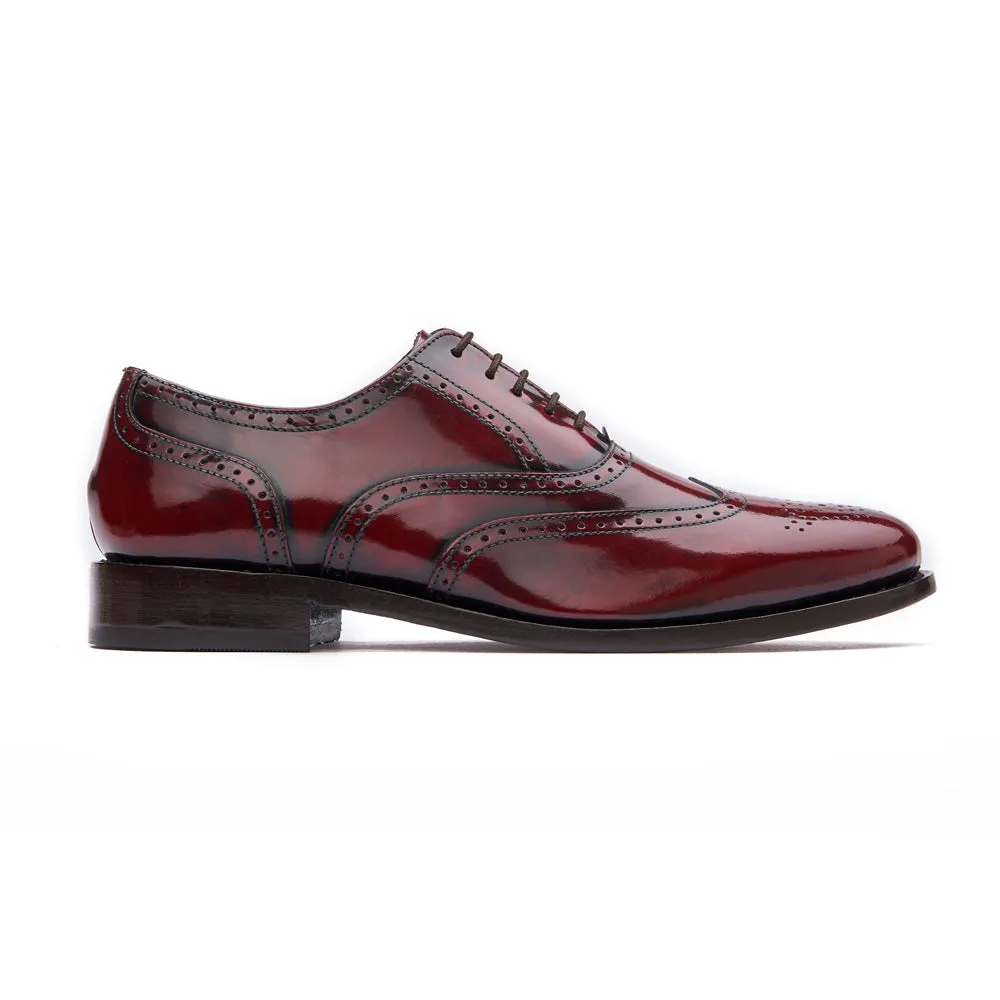 Elegant Style Cheltenham Brogue - Oxblood