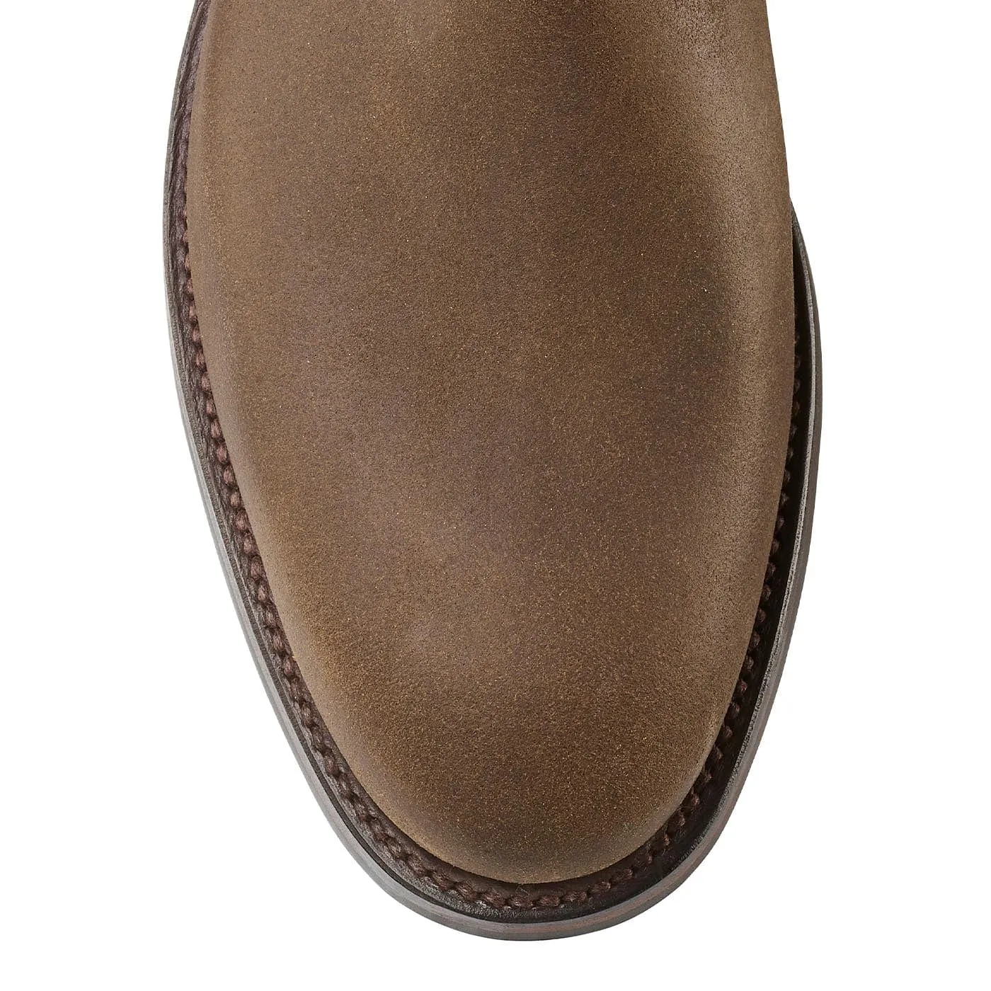 Fur Lined Slip Resistant Chelsea 5 Natural Rough-Out Suede