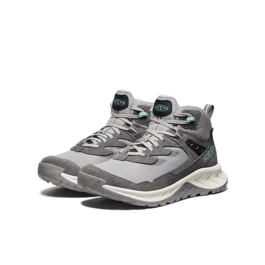 Midfoot lockdown maintains lateral control Synthetic Upper Women's Hightrail Waterproof Hiking Boot  |  Alloy/Lichen