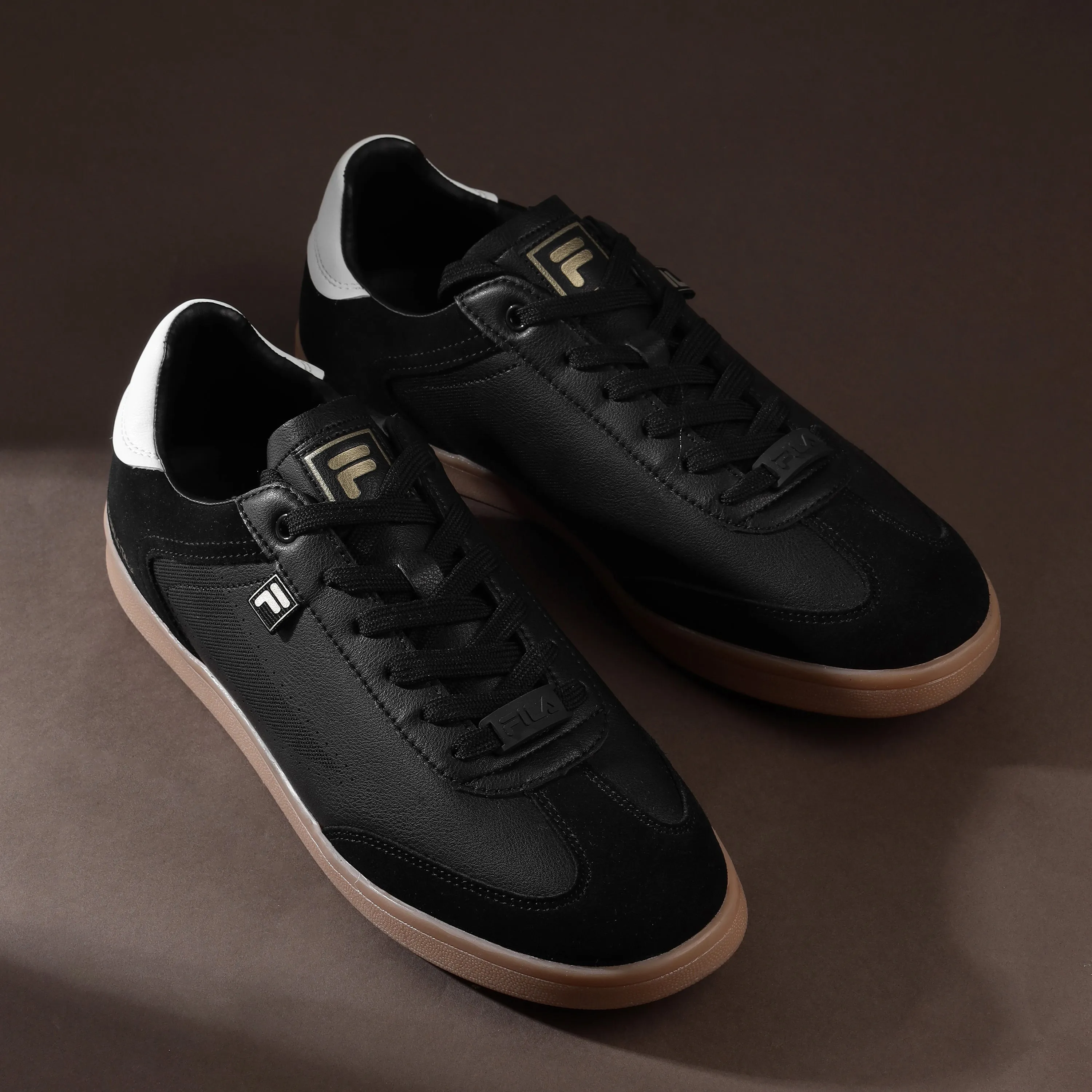 World Step Urban Chill Fila Men Black Asher Suede Shoes