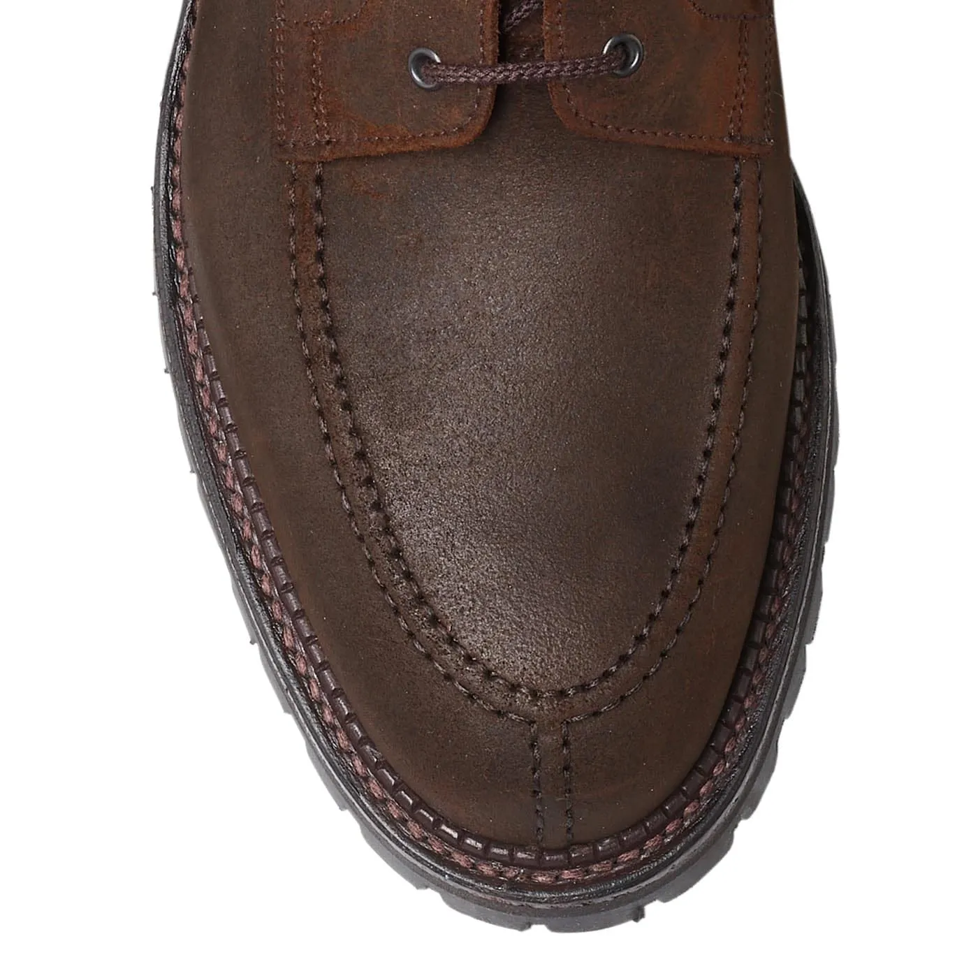 Indiana Dark Brown Rough-Out Suede Full Day Fashion Essential