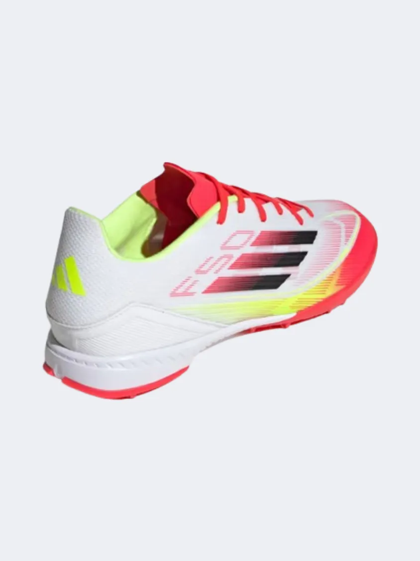 squash shoes Easy To Clean Adidas F 50 League Tf Men Football Shoes White/Black/Yellow