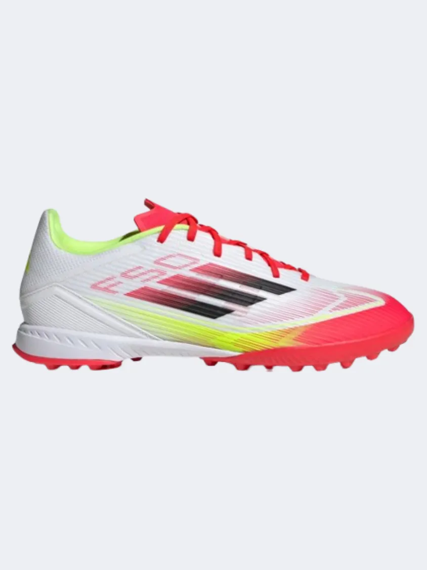 Adidas F 50 League Tf Men Football Shoes White/Black/Yellow soft - cushioning shoes