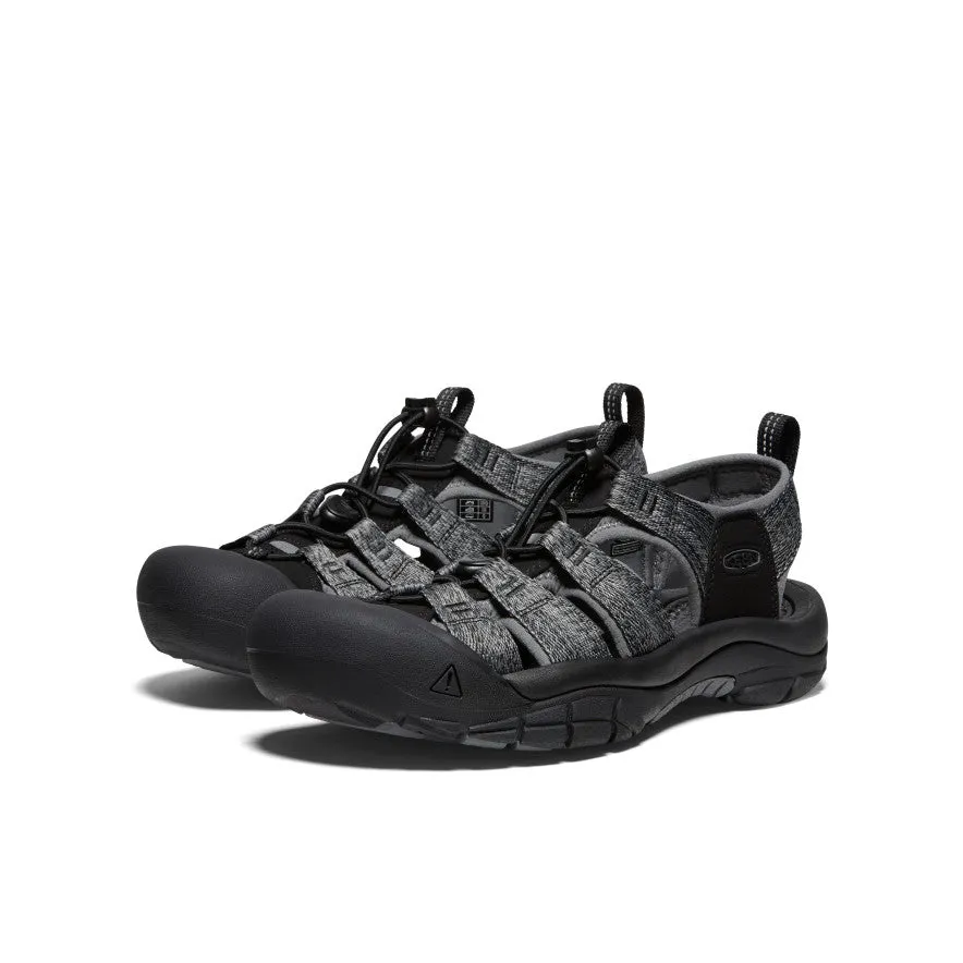 Support Layer Men's Newport H2 Sandal  |  Black/Steel Grey