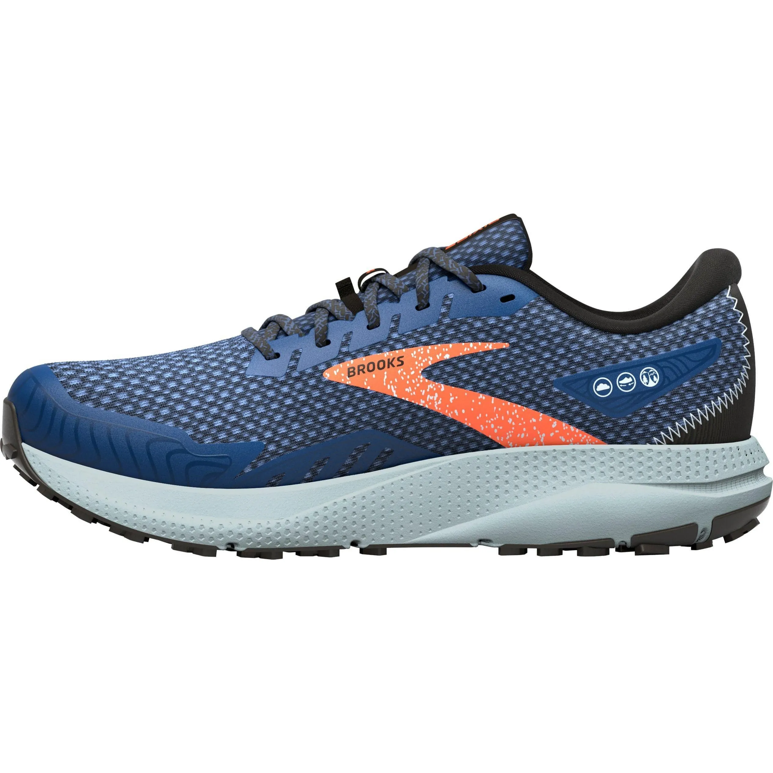 Active Wear Tread Power Brooks Divide 4 Mens Trail Running Shoes - Navy