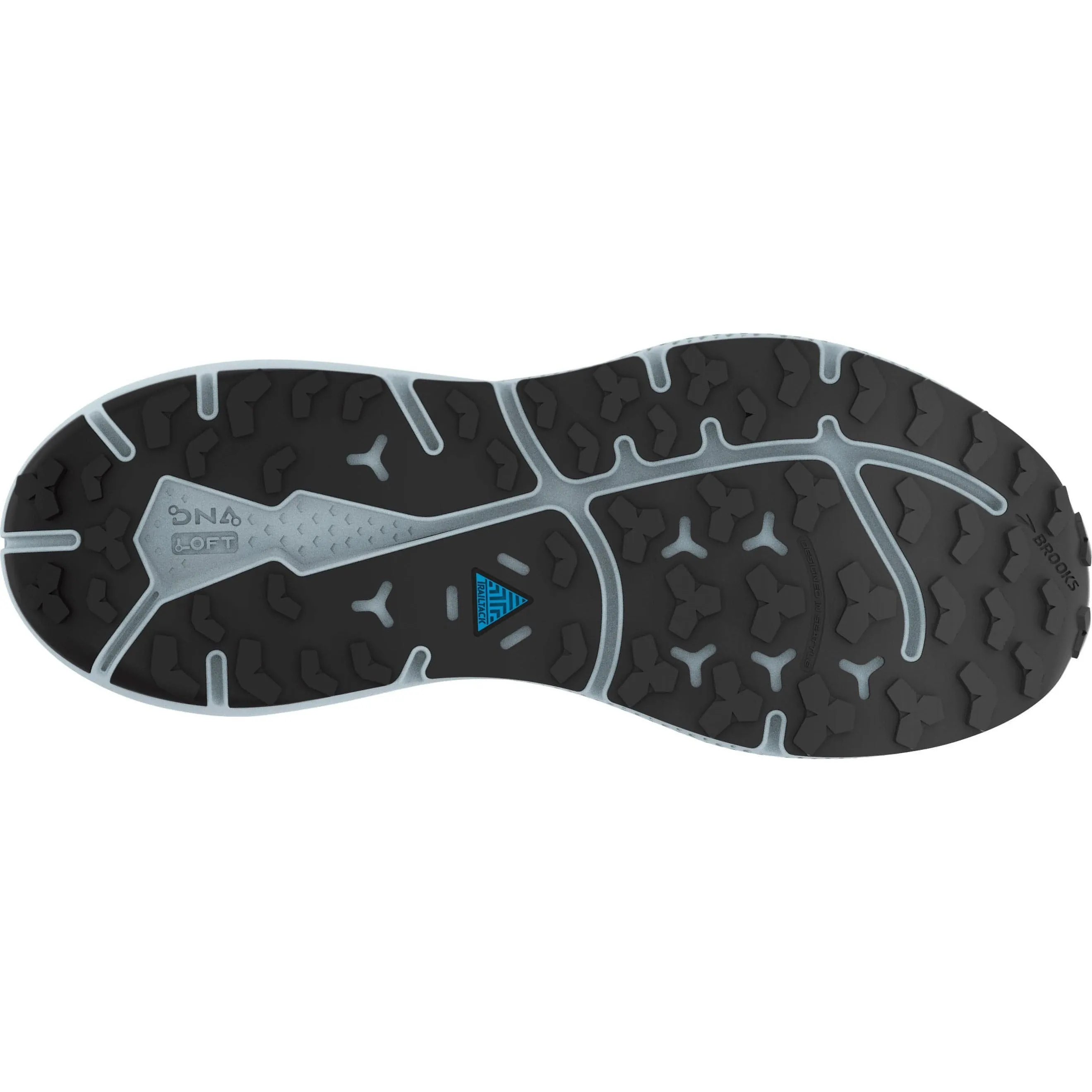 Max Energy Laces stay secure through repeated motion and impact Brooks Divide 4 Mens Trail Running Shoes - Navy