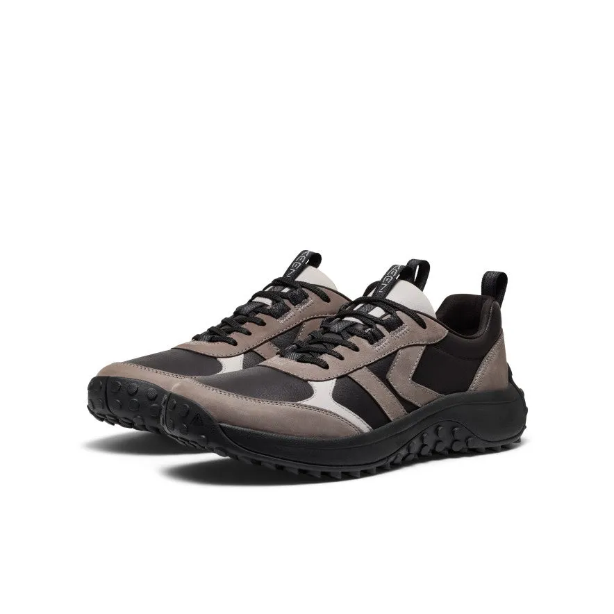 Ocean Walk Men's KS86 Leather Sneaker  |  Black/Steel Grey