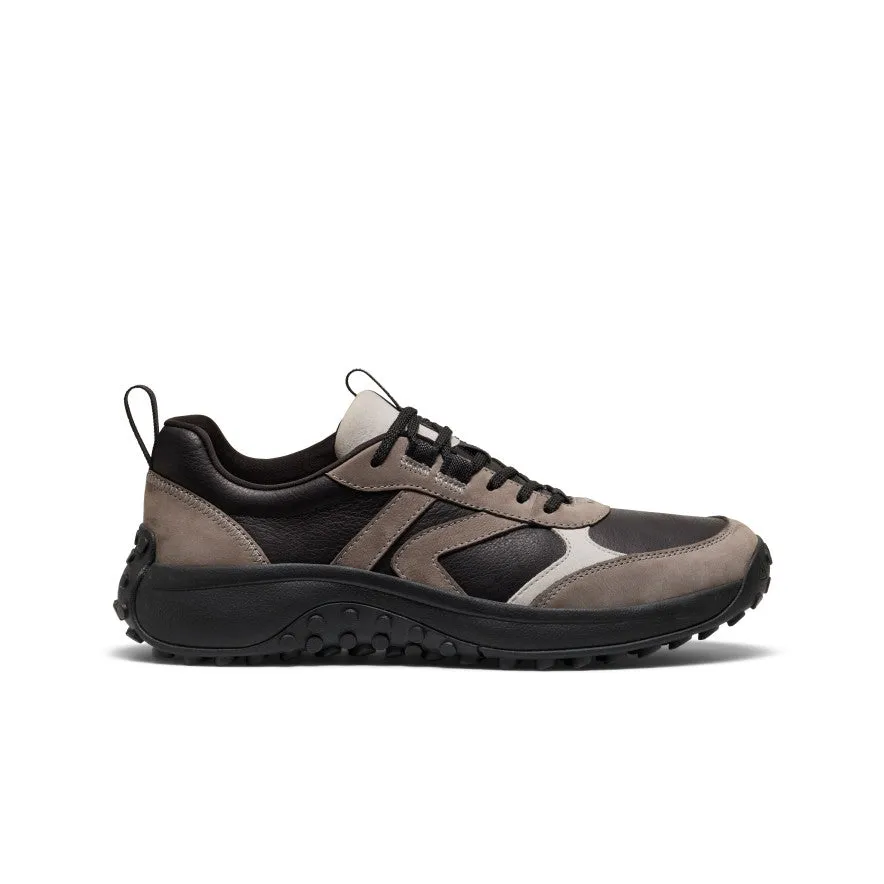 Quick Step Men's KS86 Leather Sneaker  |  Black/Steel Grey