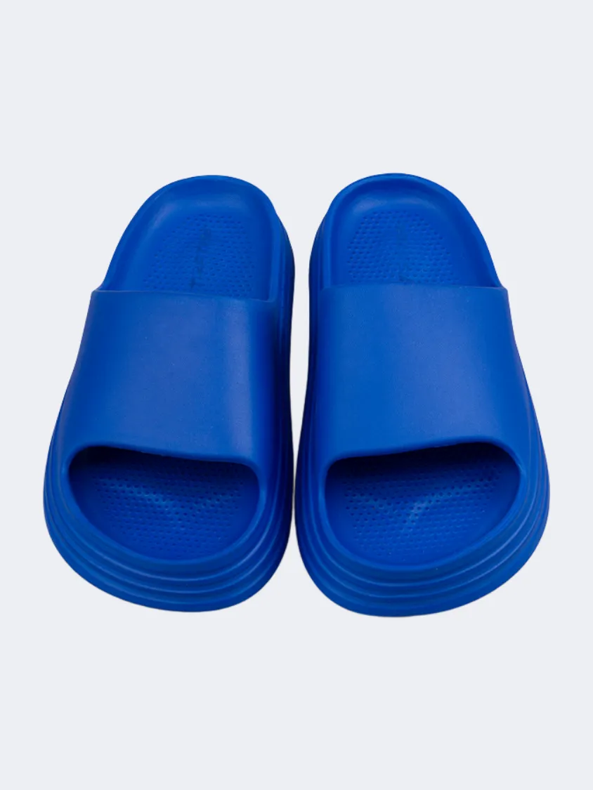 Top Ten Casual Beach Kids Slide Royal Blue Pose Ready Smart Fit